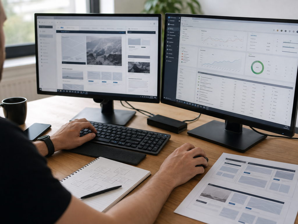 SEO specialist reviewing technical search engine optimisation